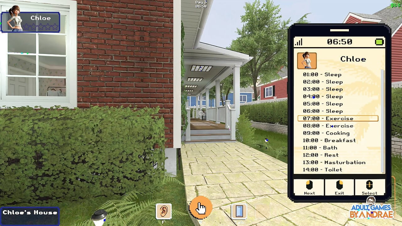 Ep2: Chloe Doing Jumping Jacks - My Sexy Neighbour 2 (gameplay)