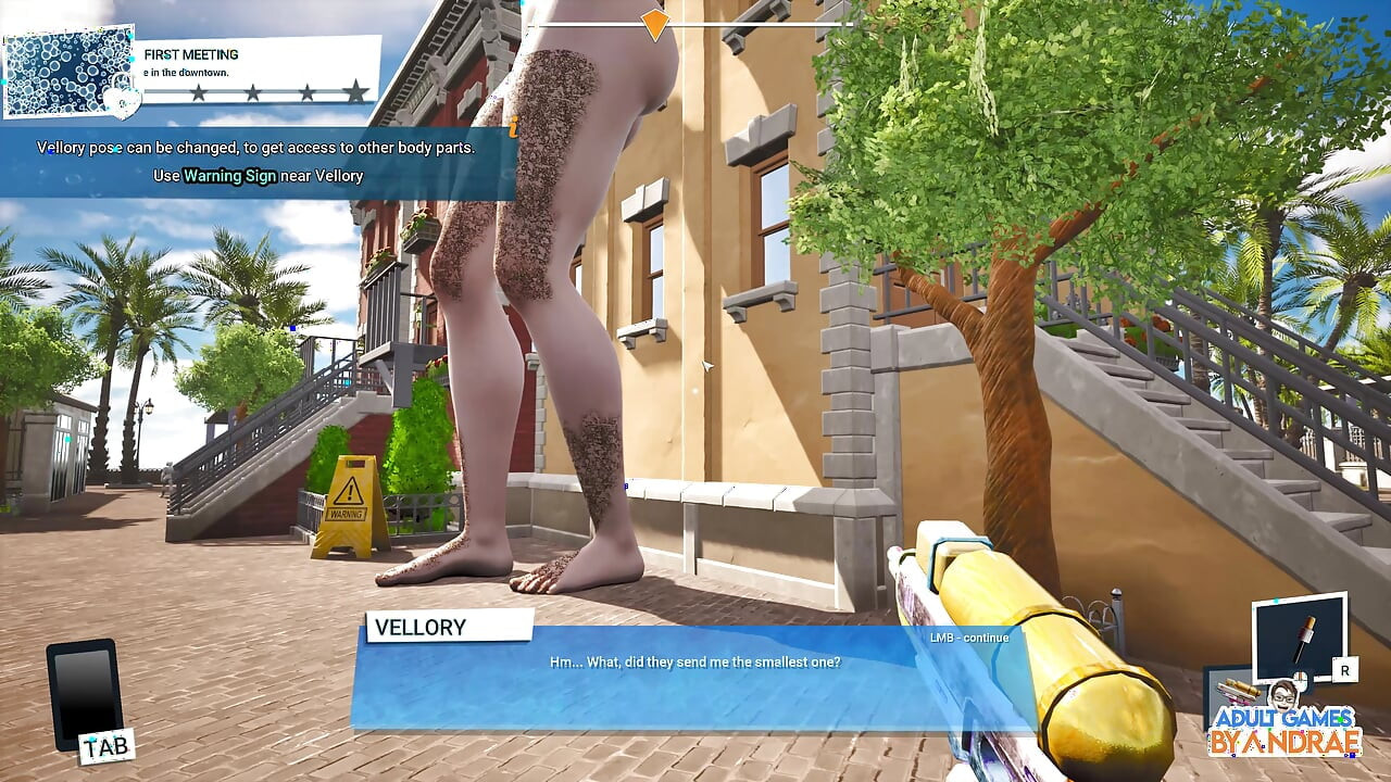 Giant Waifu Wash Simulator Gameplay Del 1 - Første rengøringsjob for Vellory