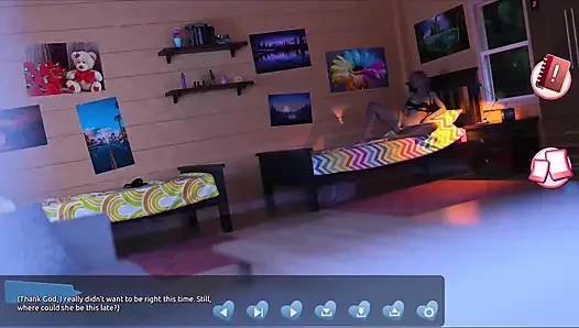 Membantu cewek-cewek seksi #3 - Johannes menyelidiki puncaknya untuk melihat apa yang sedang dilakukan gadis di kabin ini.