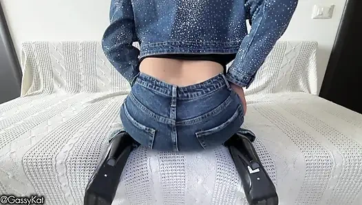 Tiny Man Gets Destroyed by Giantess Face Farts