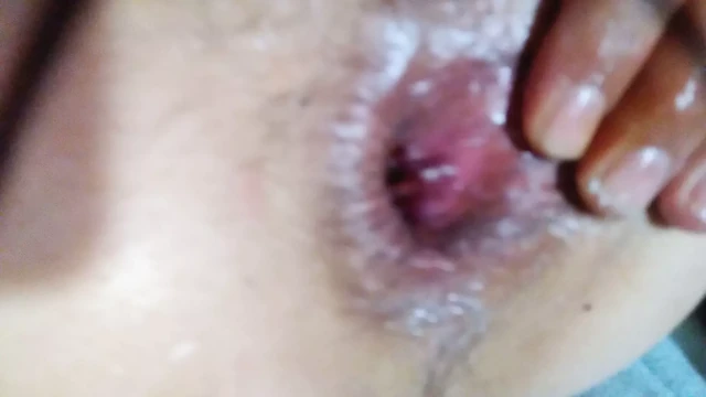 Anal fingering massive cucumber inserting