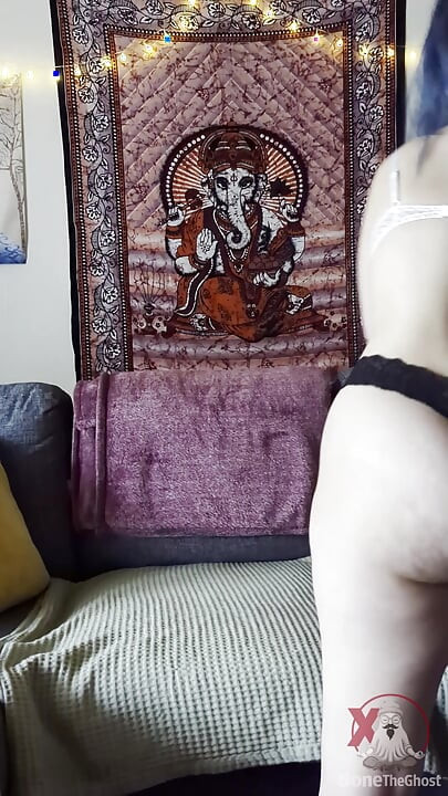 Blue Eyed Blue Hair 18 yo Teen Sucks and Fucks