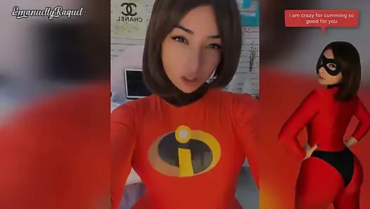 Elastigirl Cosplay Emanuelly Raquel Female Orgasm Wet Pussy