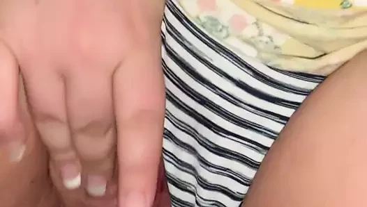 Playing with my wet pussy and my anal toy