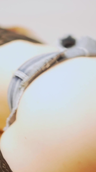 Cute Skinny Trans Girl - Glitter Plug Tease to Big Wall Dildo Riding | Clip 1
