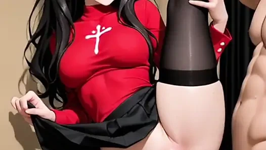 Хентай аниме - секс с моей подругой, пока моего мужа нет дома