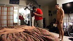 Behind the scenes footage of sexy pornstars in action