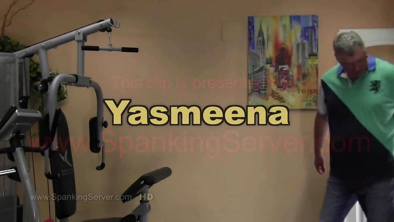 Yasmeena spanking by her master