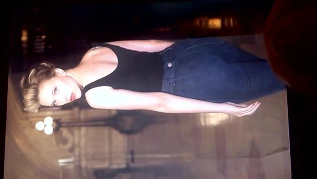 Cum on Scarlett Johansson ass 3
