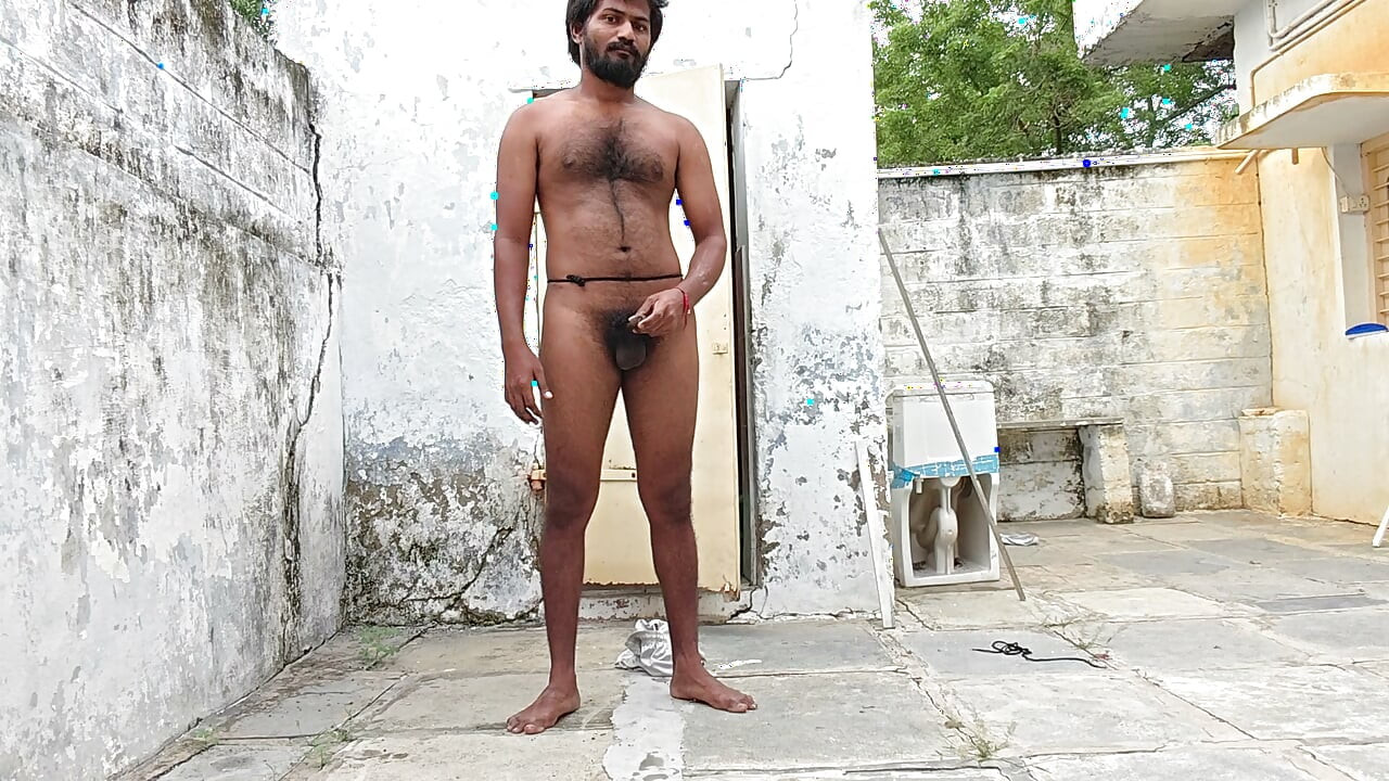 Washing the bathroom in XHard Village