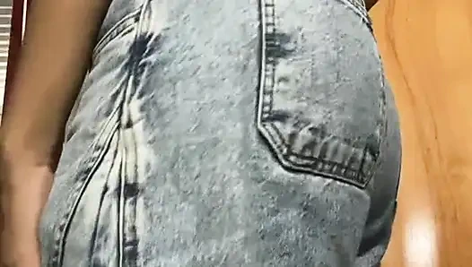 She came home tired and took everything off!