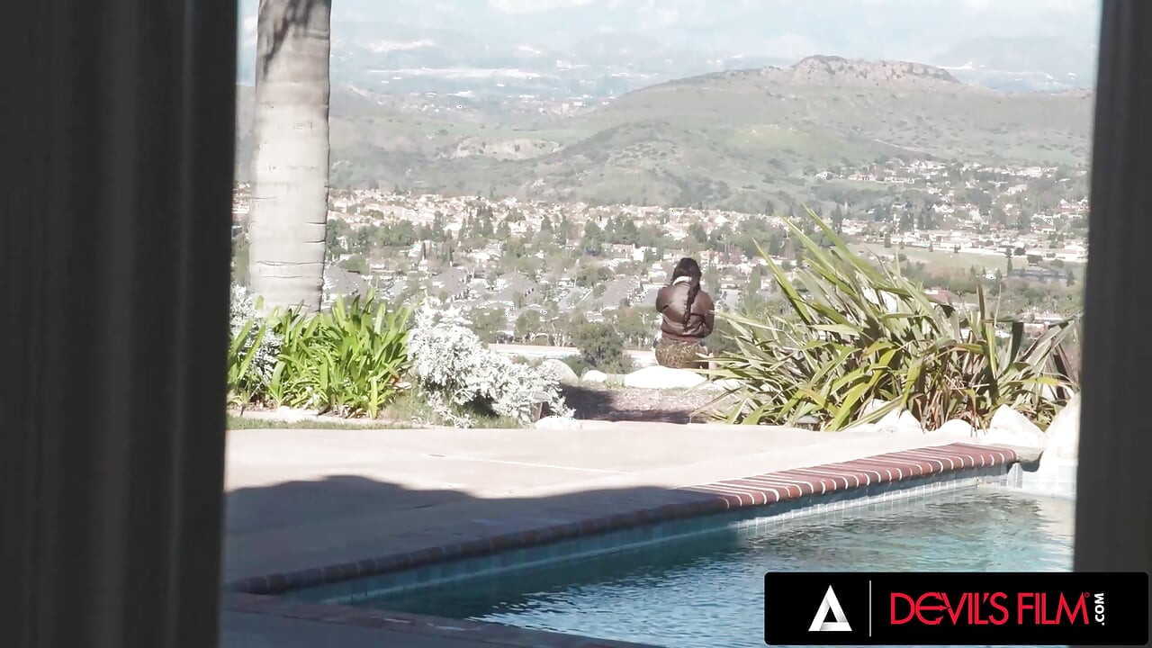 DEVILS FILM - Curious MILF Lesbian Charlie Valentine Takes Hard Anal Creampie From Stranger