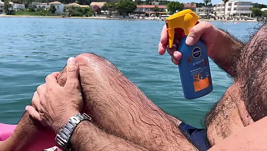 Public Exposure Risk Earl Smile Flashing My Cock On A Sea Pedal Boat