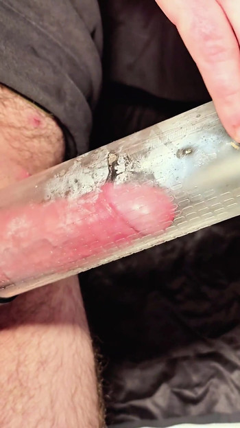 Must-share moment from "Huge multiple cum in a condom! I use a vacuum pump to help."