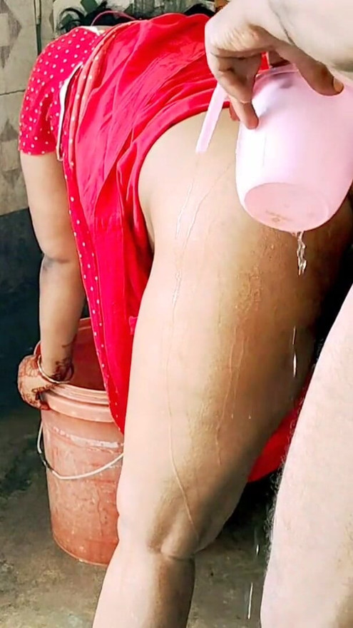 Desi Mommy By Boy In Bathroom | Clip 1