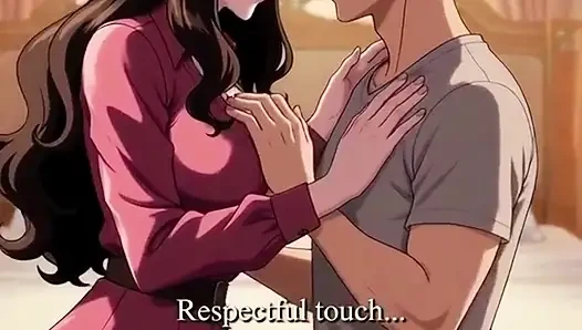 Stepmother teach inexperienced stepson how to fuck