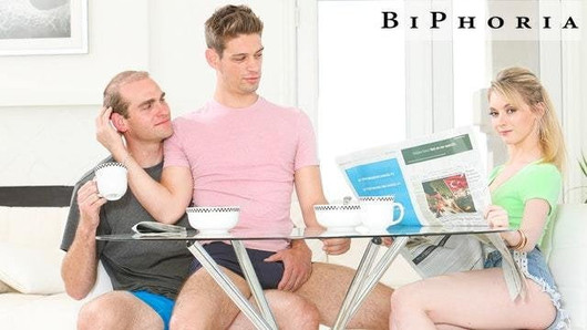 Biphoria - die bisexuelle Fantasie des Paares zeigt sich im Garten