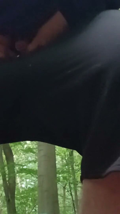 Chubby bear being naughty in the woods and showing of their body | Clip 1