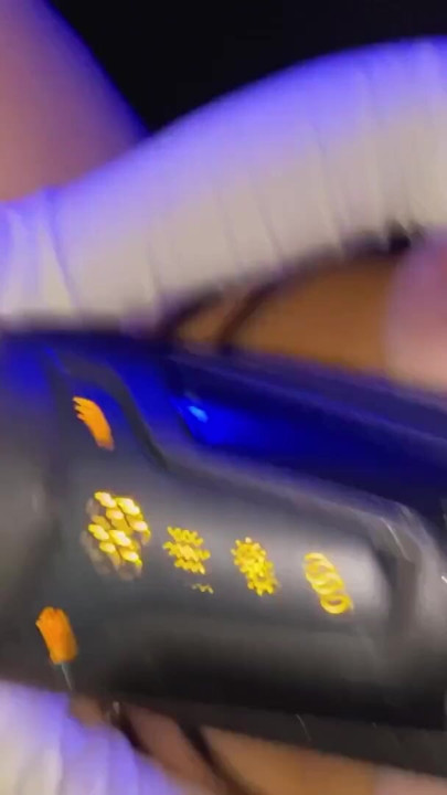 I masturbate my boyfriend with a toy while licking his balls | Extreme pleasure for my male | Clip 3