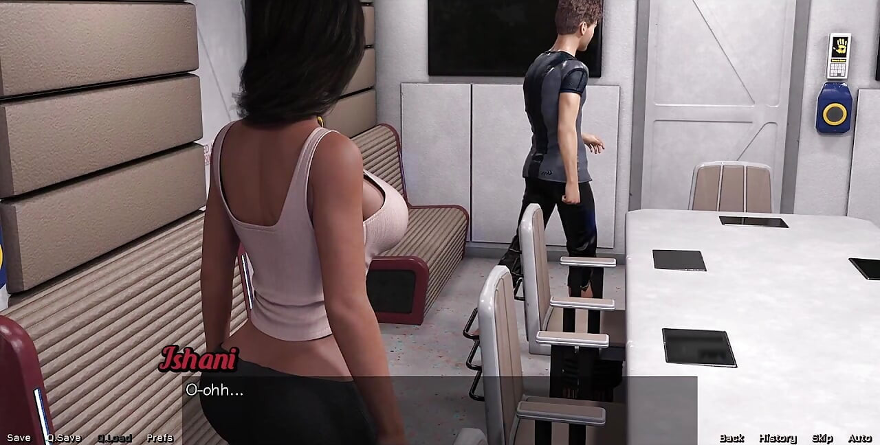 Stranded in Space - First Kiss with the Hot Ebony MILF