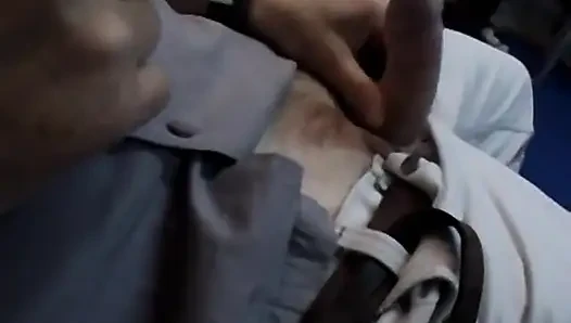 A teen sucks two old perverts