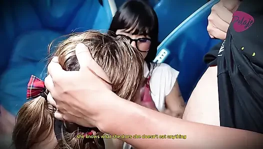 The Bully Gets a Blowjob From Two Students