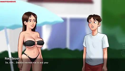 Летняя сага, часть 30 от DarkCookie - милфа домная хозяйка сосет его огромный член и делает ему красивую дрочку ногами