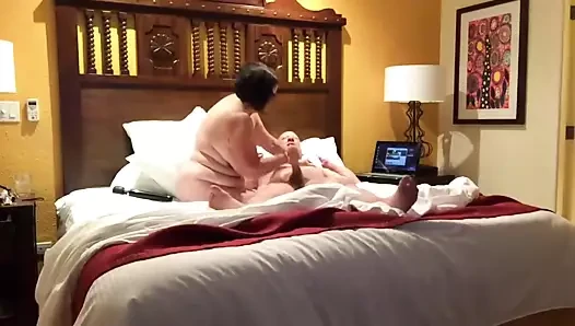 Wife play with husband