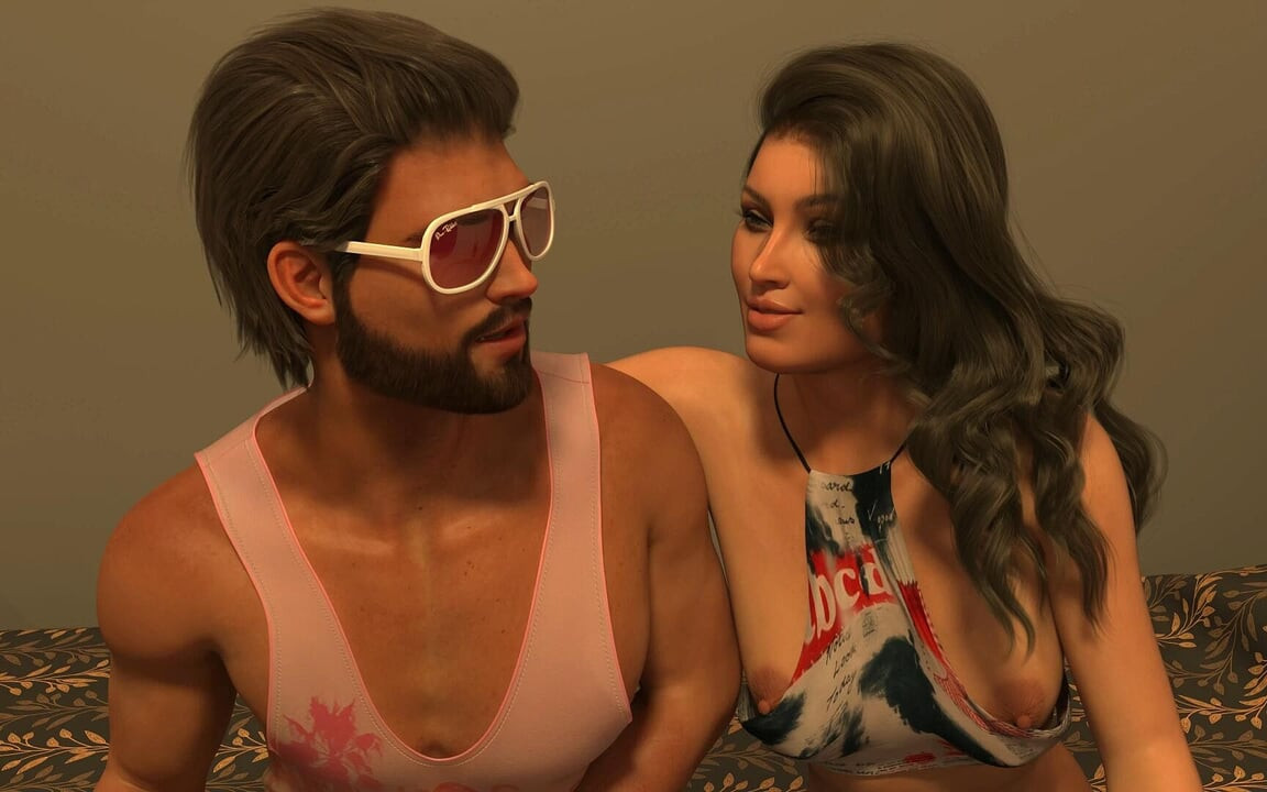 Naughty Neighbors - V0.59 - os seios da Sra. Fogge foram expostos e ela beijou Phil