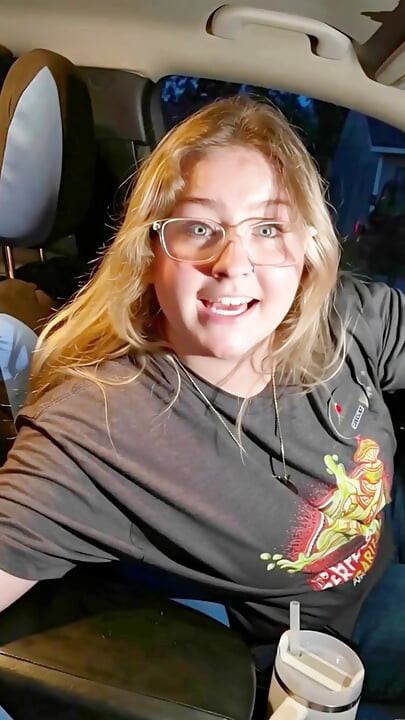 I Stripped Outside in My Car Showing My Huge Tits Rubbing Myself on My First Time Ever Movie