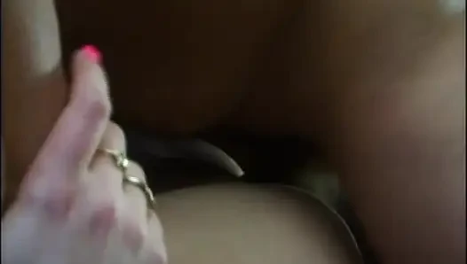 Two Bisexual MILFs with Hairy Pussy Ass Fucked and Cummed on Tits by Huge Amateur Cock