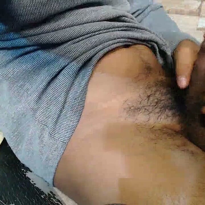 A Man Plays Alone with His Enormous Bulge Before Ejaculating