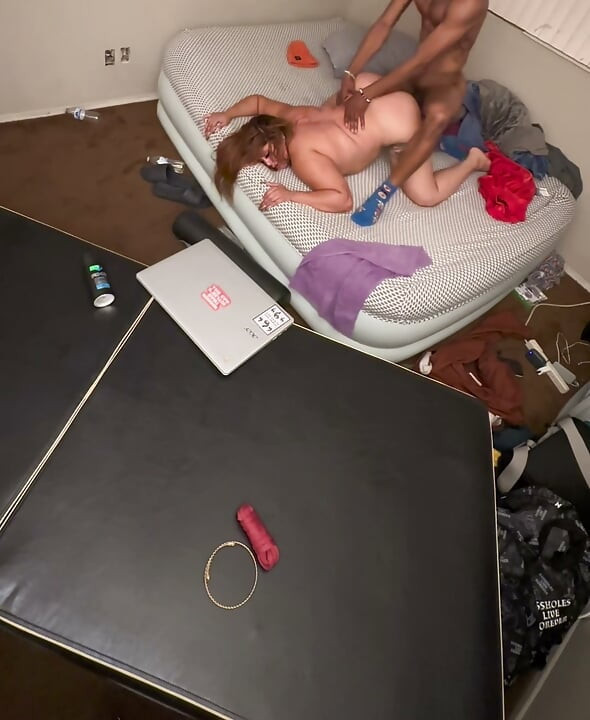 Latina snuck over to get bent over