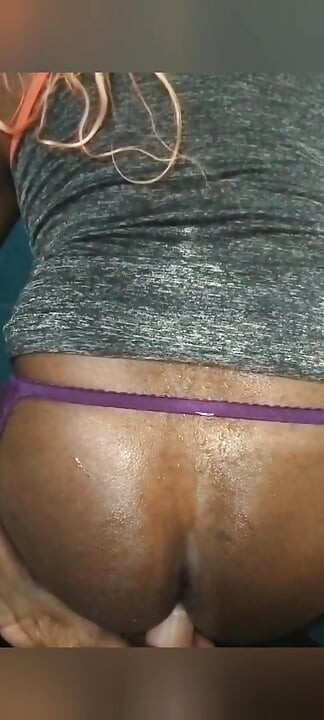 Black crossdresser ass
