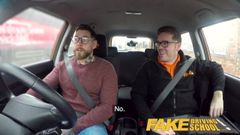 Fake Driving School 2 students have hot backseat sex