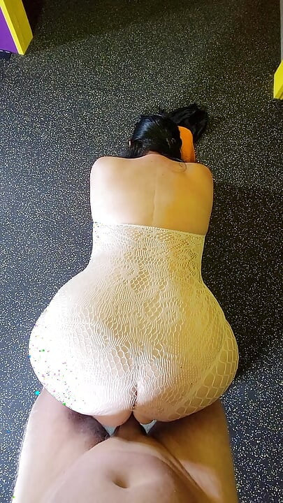 She got caught riding dick in the Gym