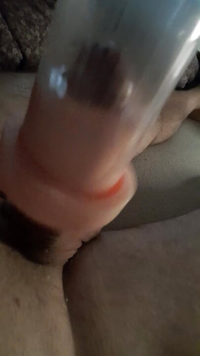 Masturbation with the pump