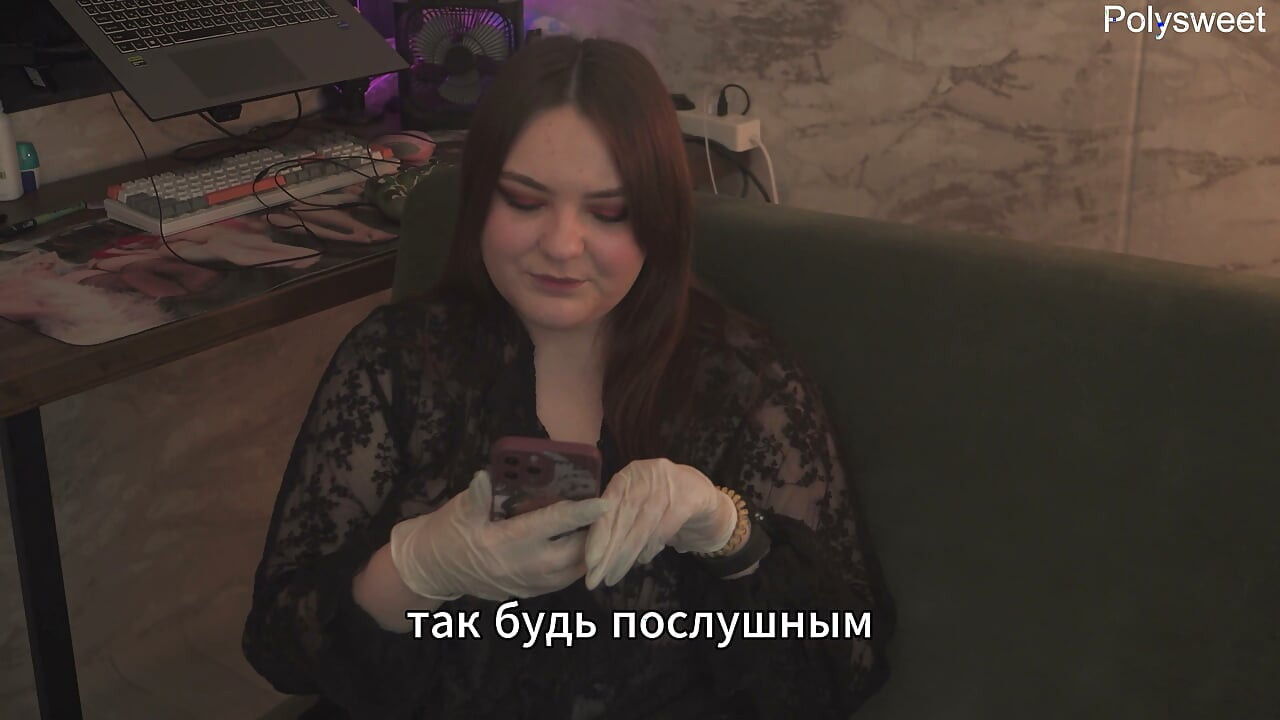 Porn Story - ο τύπος απόλαυσε την μουνί της κοπέλας και μετά το Strap-On της (Russian, Femdom, Cunnilingus, Pegging, Latex Gloves)