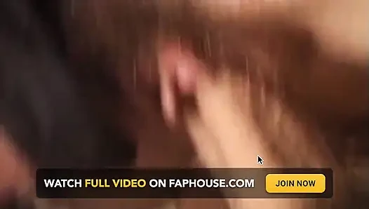 Masked MILF Sucks and Fucks Huge Cock on Couch