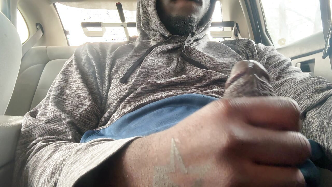 I’m In My Car Jerking Off And Busted A Creamy Fat Load Of Cum