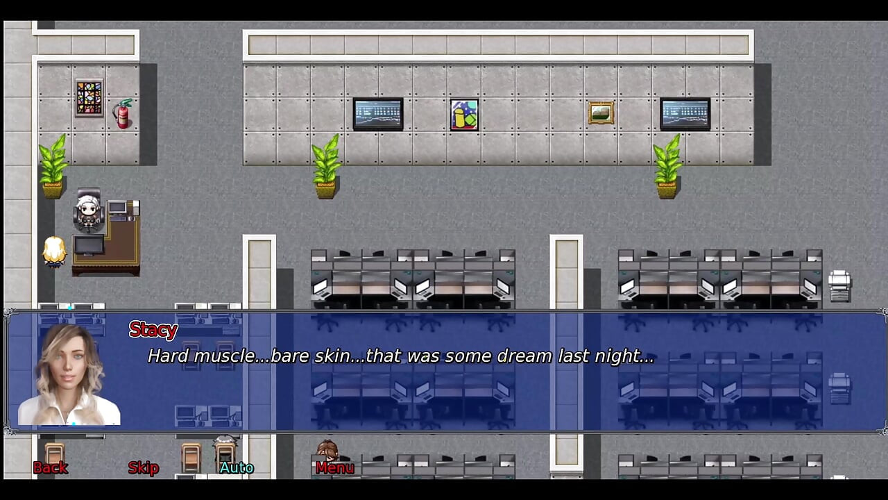 زوجة المكتب الجزء 3: ستايسي لعبت بنفسها في الحمام في العمل