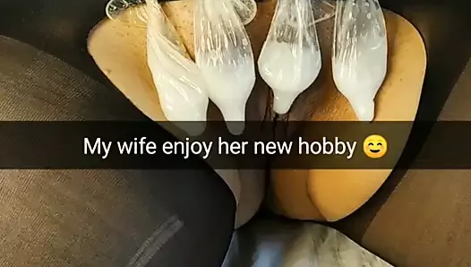 Cheating slut wife’s new hobby - being a cum dump! - Milky Mari