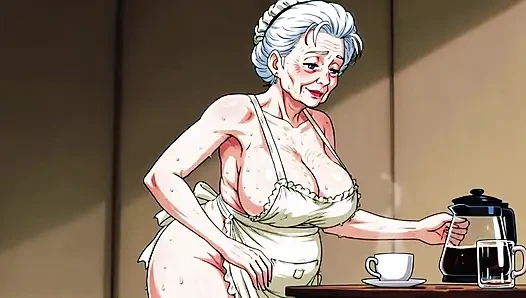 Ai Matures in Kitchens with Big Tits