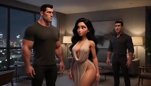 The Husband Secretly Watches His Wife Sharing Intense Encounter with Tall Protector at the Family Farm