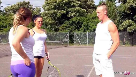 Hot Mom Jess tricked to Fuck by Son's best Friend after Tennis match