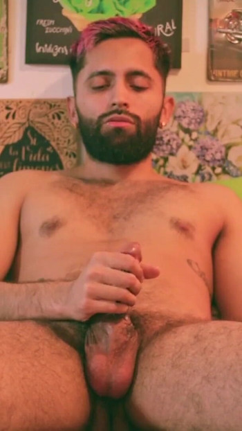 Emotional moment from "Camilo Brown Slowly And Intensely Jerking His Big Uncut Cock And Shooting a Big Cumshot"