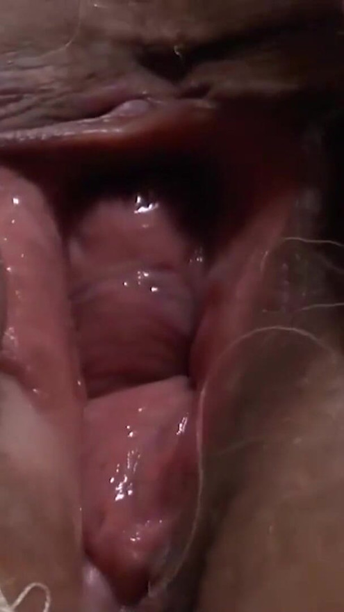 Latina Granny Striptease And Closeup Masturbation | Clip 1