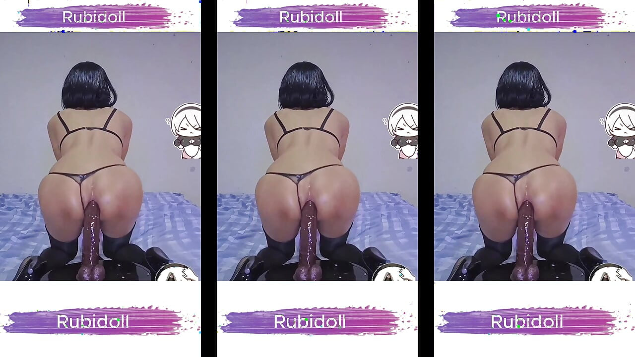 RubiDoll Bitch Nymphomaniac Dominating Cock BBC 26cm With Anal Sex Hardcore