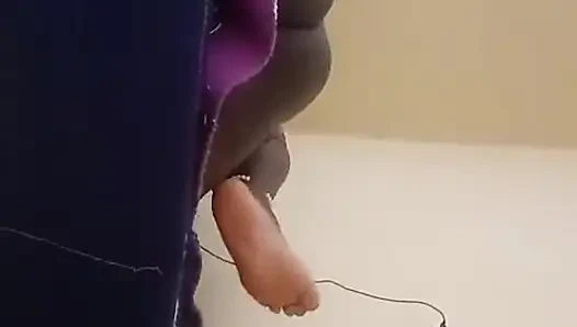 Fucking an old woman harder as she screamed