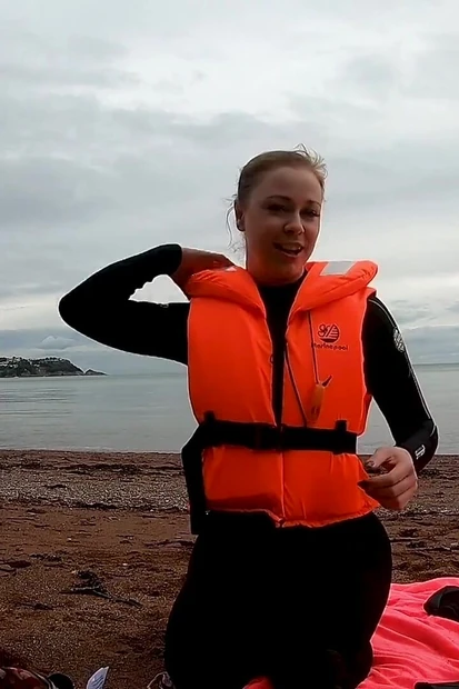 Strapped Tight & Floating Free - Sexy Wetsuit Life Jacket Test